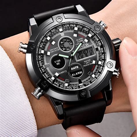 analogue watch with digital display|analog digital watches for men's.